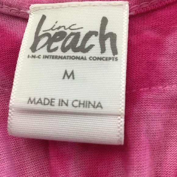Inc Beach Pink Tie Dye Tank Top - Picture 5 of 5